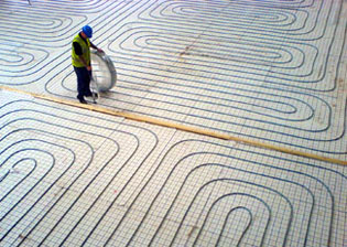 EPS expanded polystyrene airpop under-floor heating