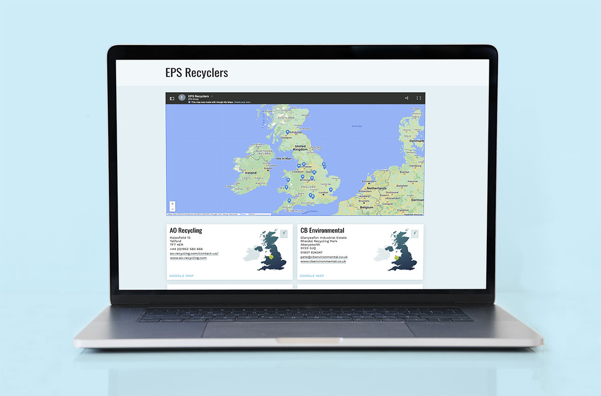Recyclers map launched on the EPS (expanded polystyrene) Group's website