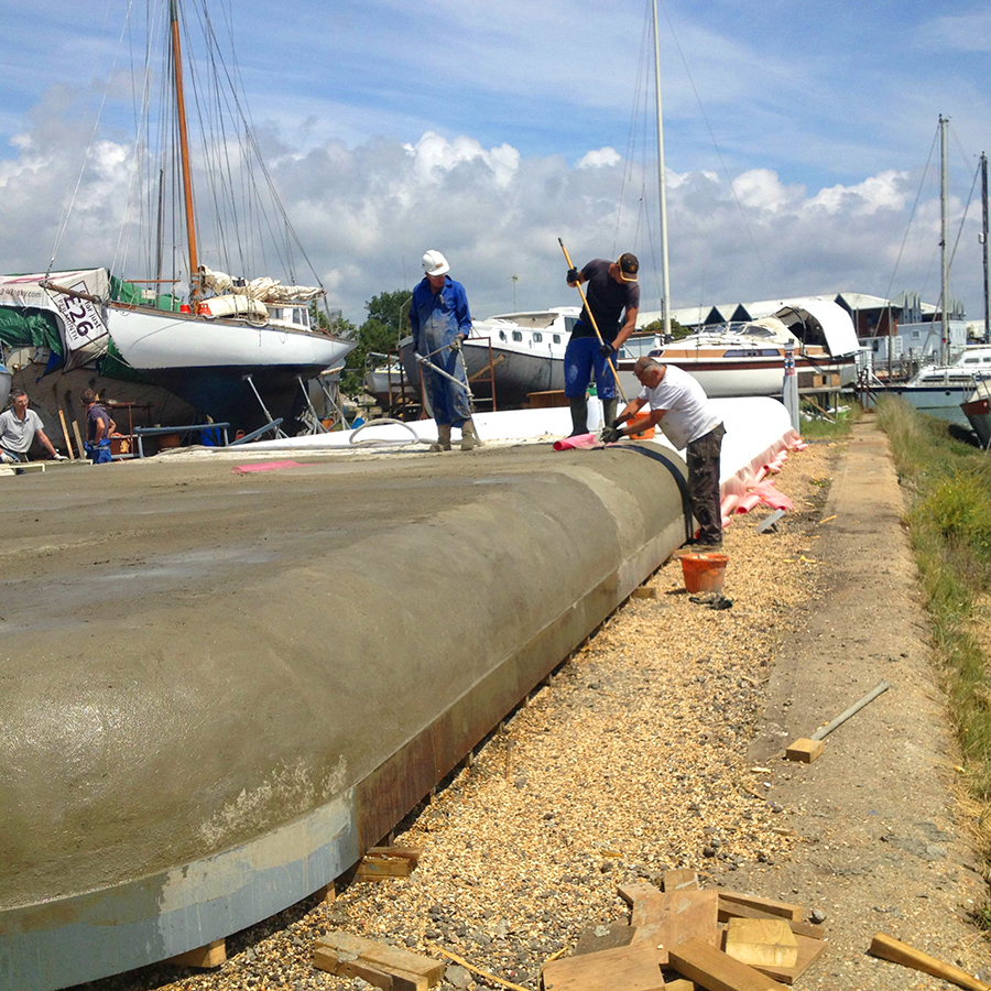 airpop EPS expanded polystyrene airpop hull takes shape